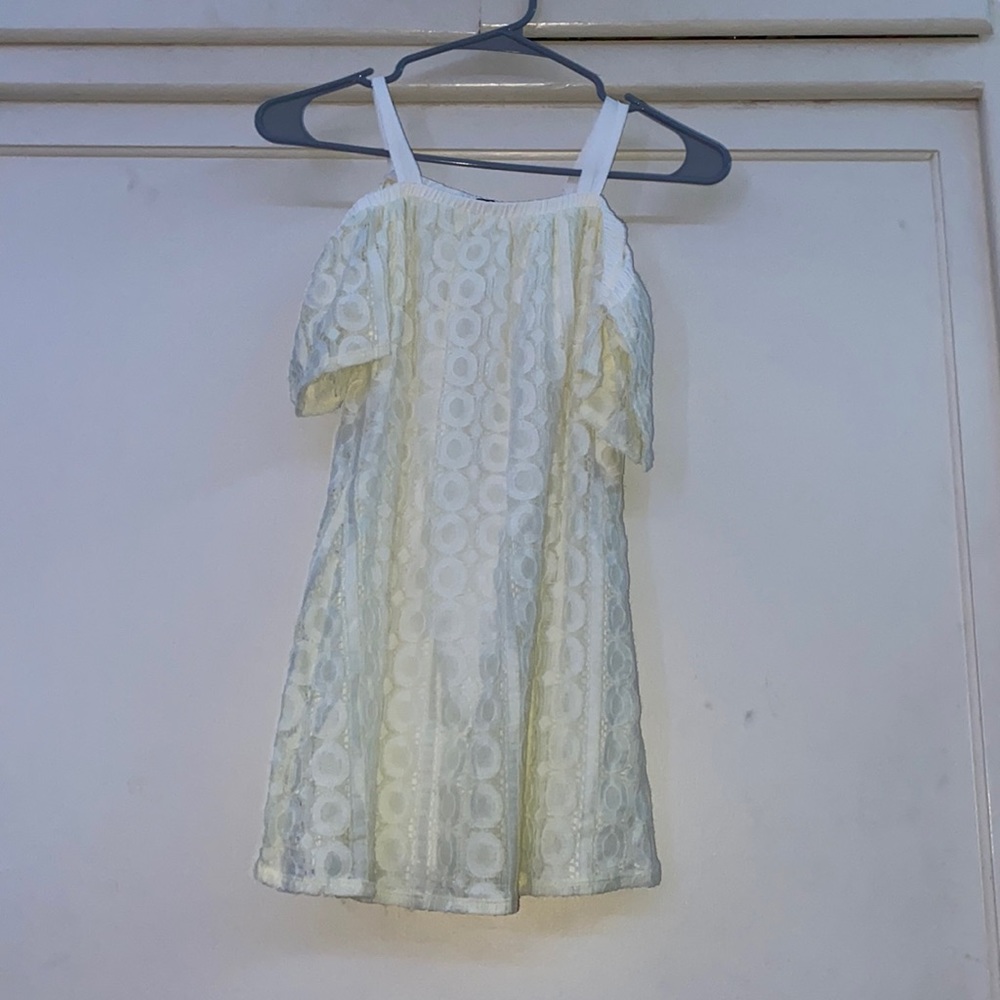 White off shoulder dress for girls